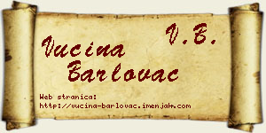 Vucina Barlovac vizit kartica